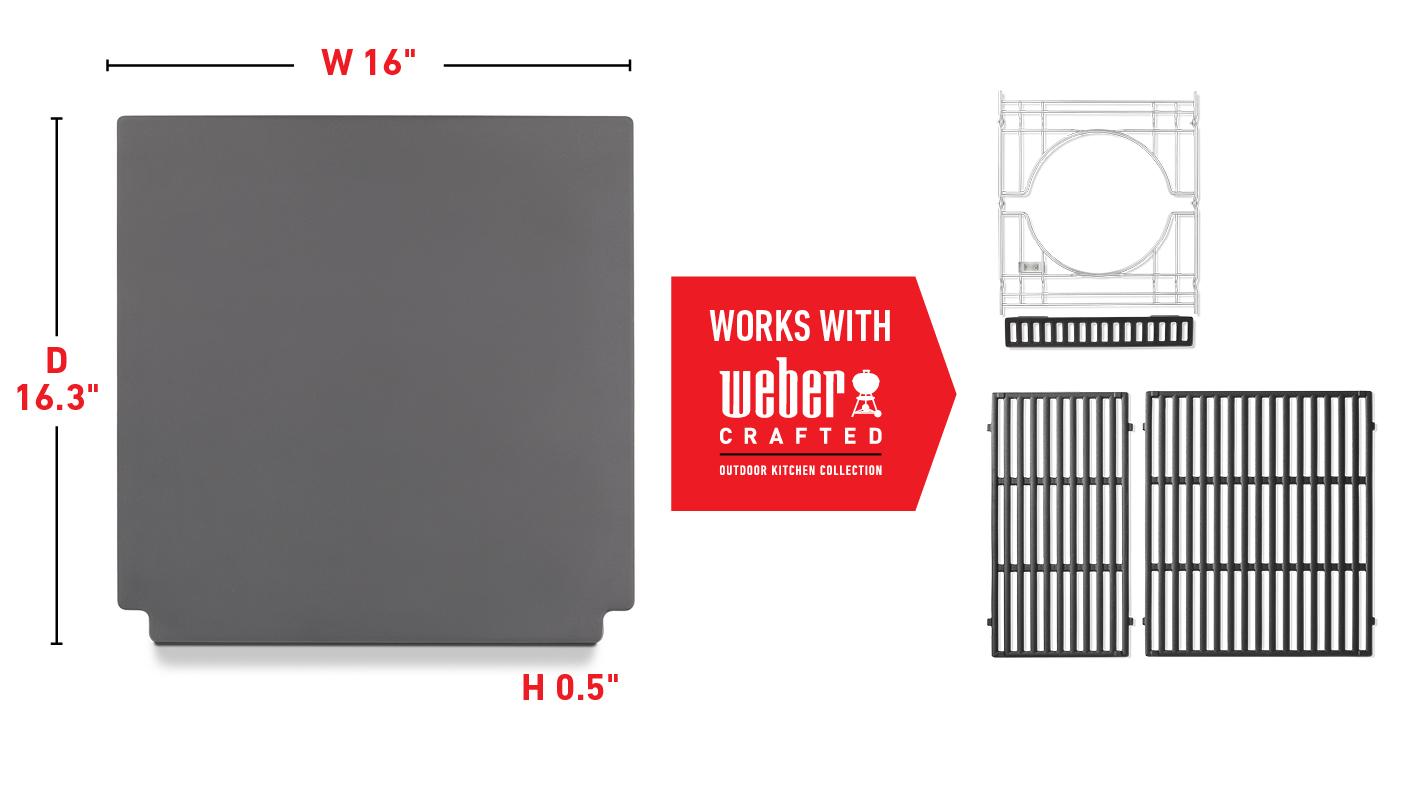 Weber 3400843 Weber Crafted® Rust-Resistant Griddle Insert