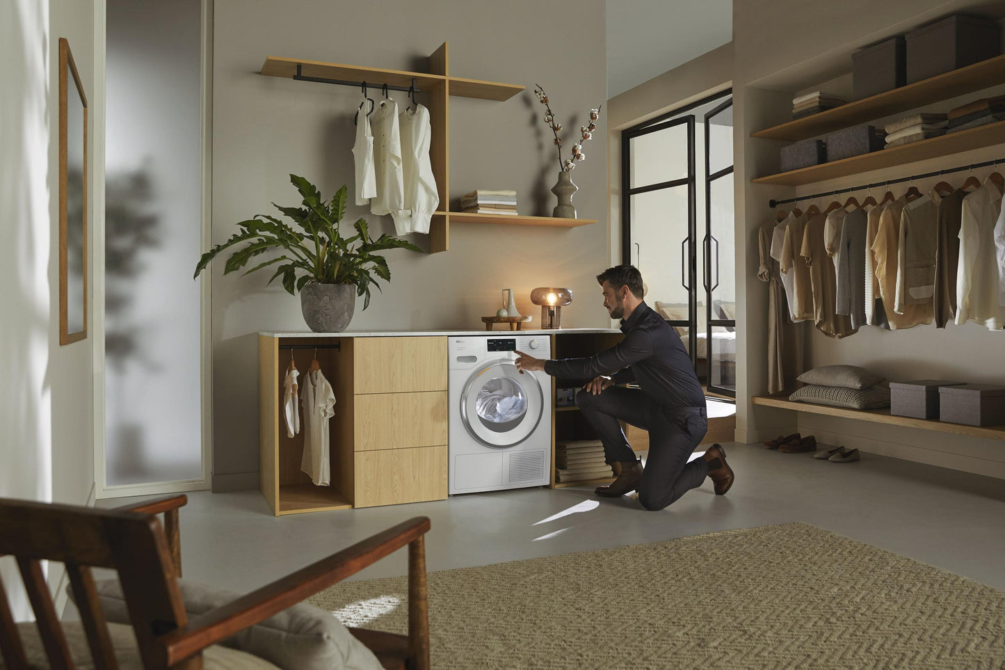 Miele TXI680WP Txi680Wp Eco & Steam Lotus White - T1 Heat-Pump Dryer: 18Lb Comfortsensor Steamfinish Honeycomb Drum Fragrancedos Miele@Home