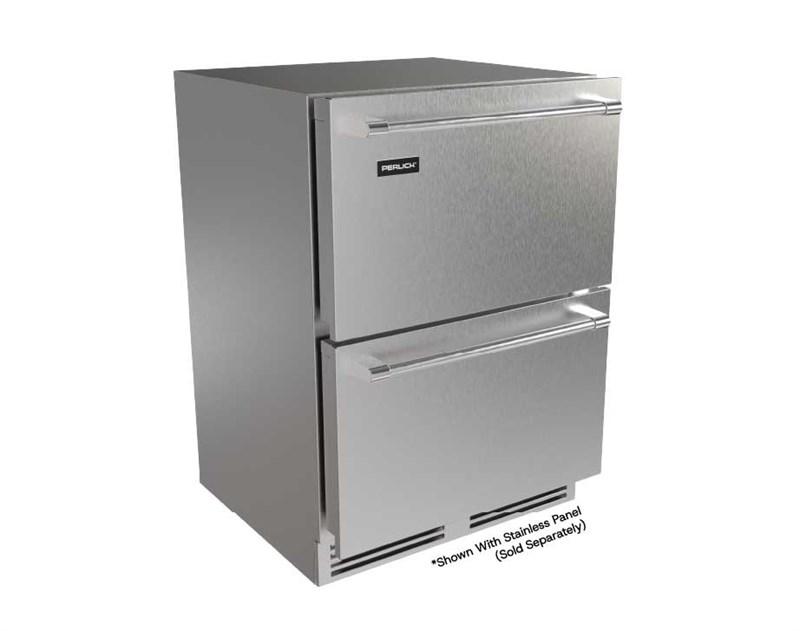 Perlick G5RD24SC G5 24" Refrigerator Drawers - Indoor/Outdoor Rated
