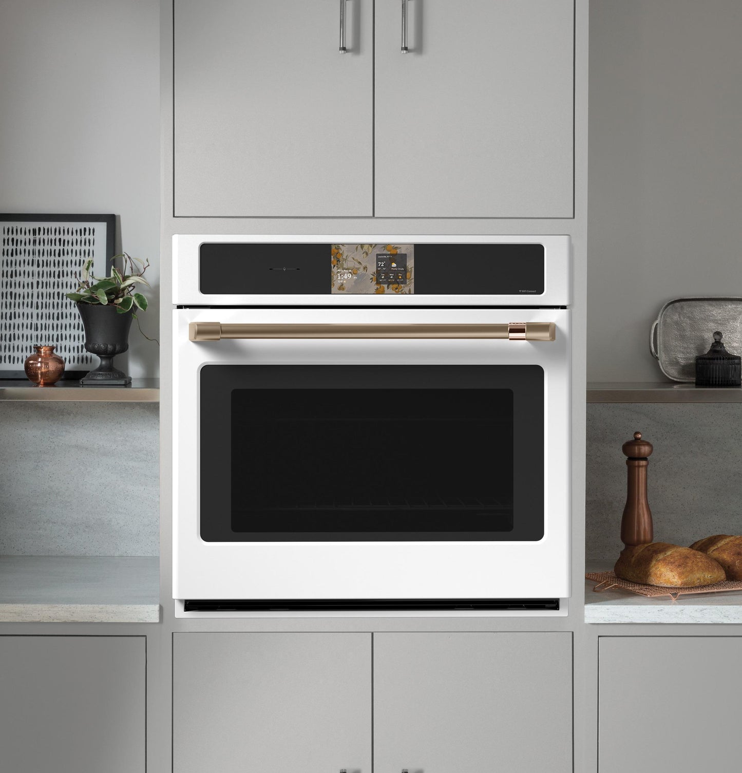 Cafe CTS90DP4ZW2 Café™ Professional Series 30" Smart Built-In Convection Single Wall Oven