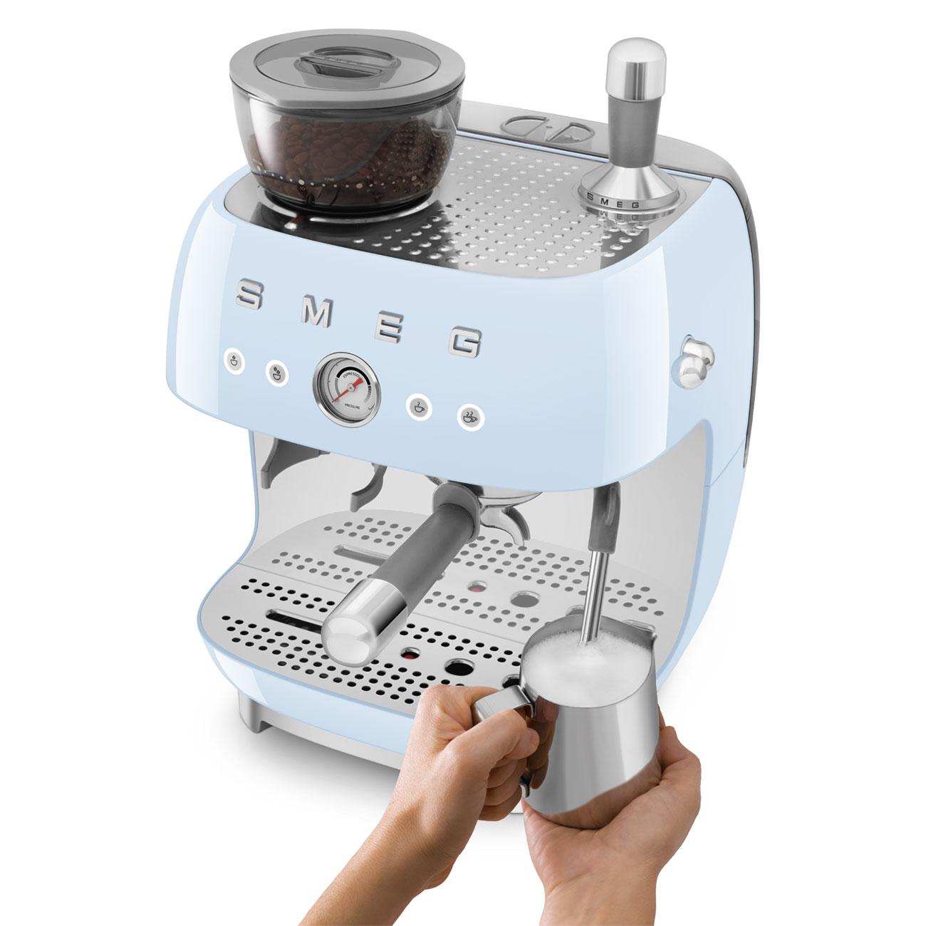 Smeg EGF03PBUS Espresso Coffee Machine Pastel Blue Egf03Pbus