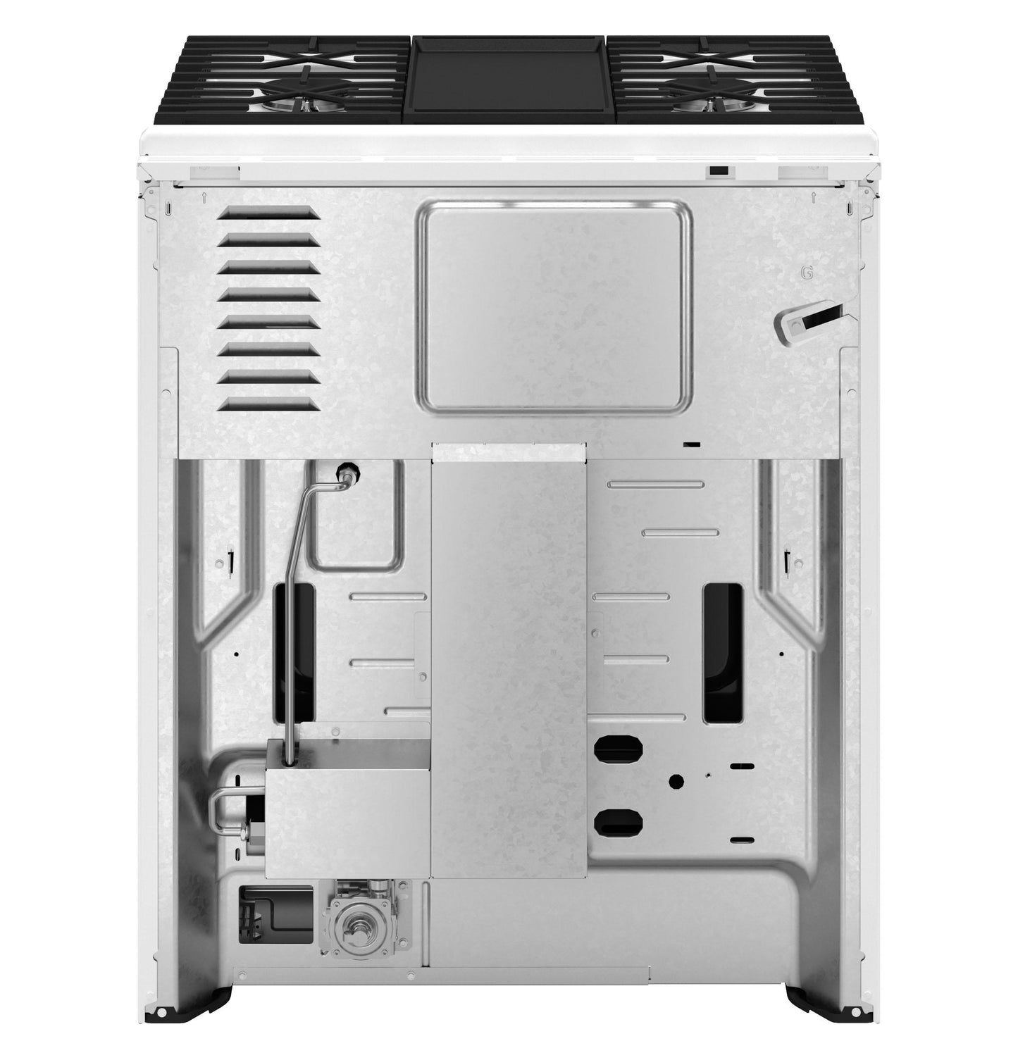 Ge Appliances GGS600AVWW Ge® 30" Slide-In Front-Control Convection Gas Range With No Preheat Air Fry And Easywash™ Oven Tray