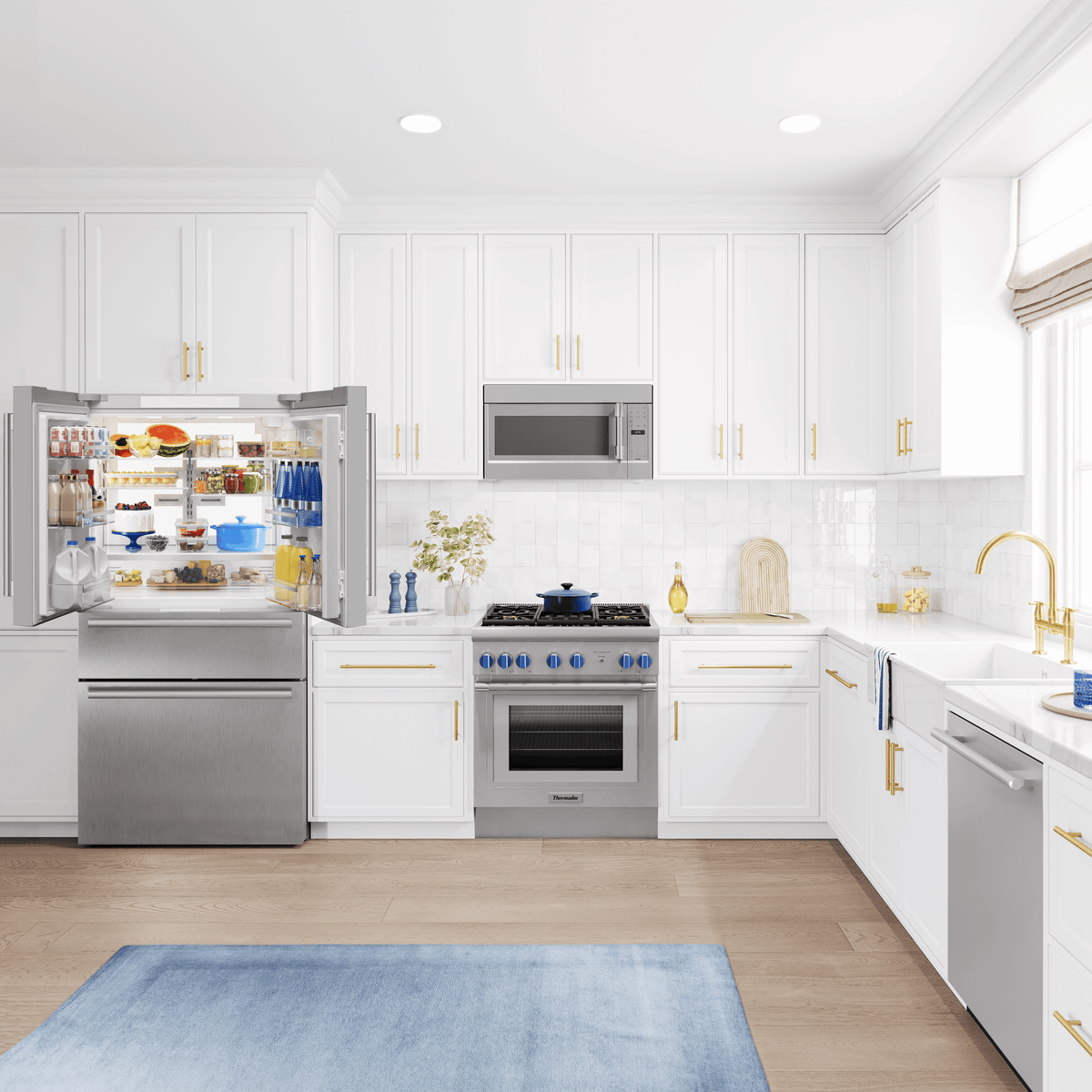 Thermador T36FL814NS Masterpiece®, French Door Bottom Freezer, Multi Door, 36'' Masterpiece®, Stainless Steel