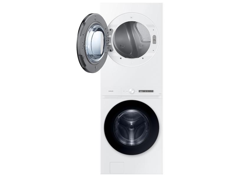 Samsung WH46DBH100EW Bespoke 4.6 Cu. Ft. Ai Laundry Hub&#8482; Large Capacity Single Unit Washer With Steam Wash And 7.6 Cu. Ft. Electric Dryer In White
