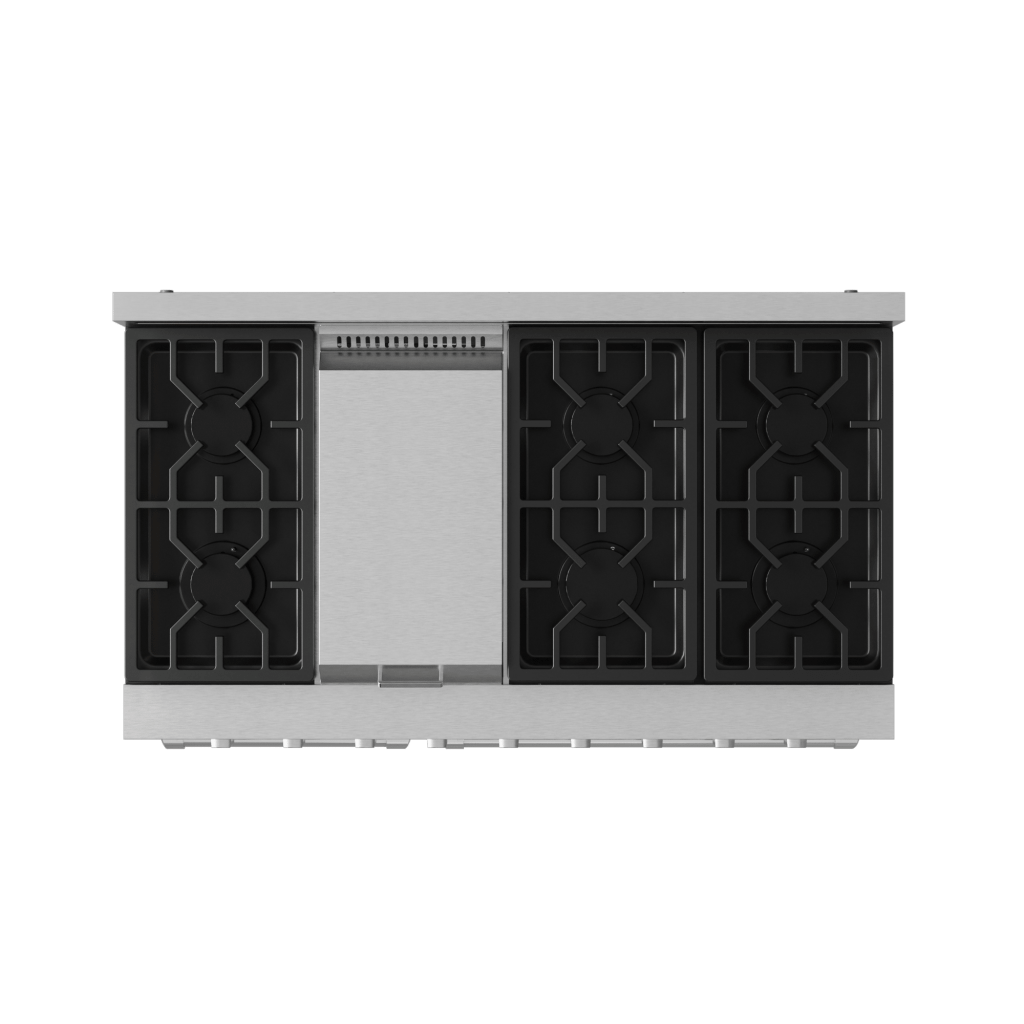 Thor Kitchen RSG48E 48 Inch Professional Gas Range With Pro-Style Knobs In Stainless Steel Gordon Ramsay Series - Rsg48E