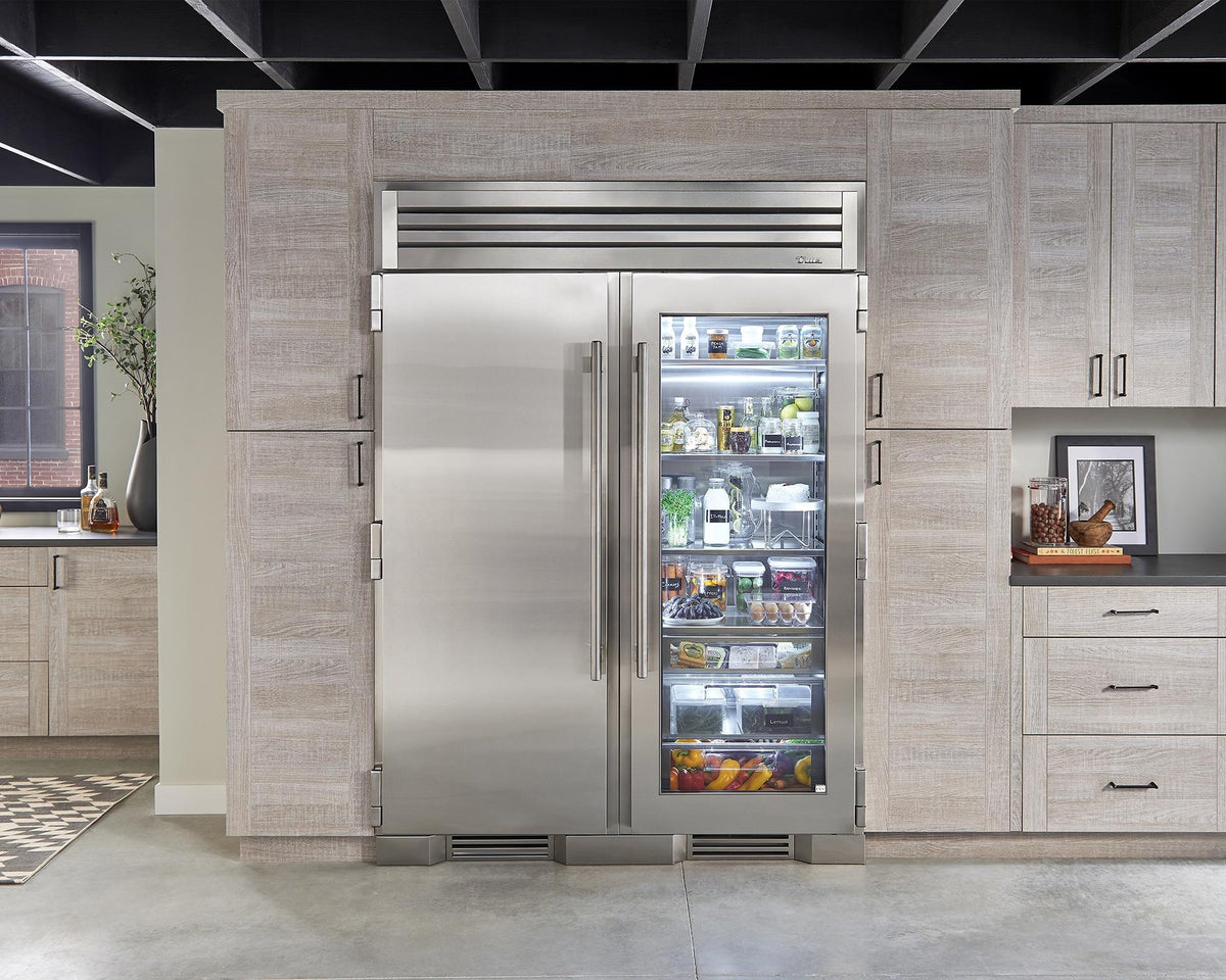 True Caliber TR30FRZLSSIMC 30 Inch Freezer Column - Door: Solid Stainless, Ice Maker: Yes - Stainless Steel Finish, Stainless Steel Hardware, Left Hinge