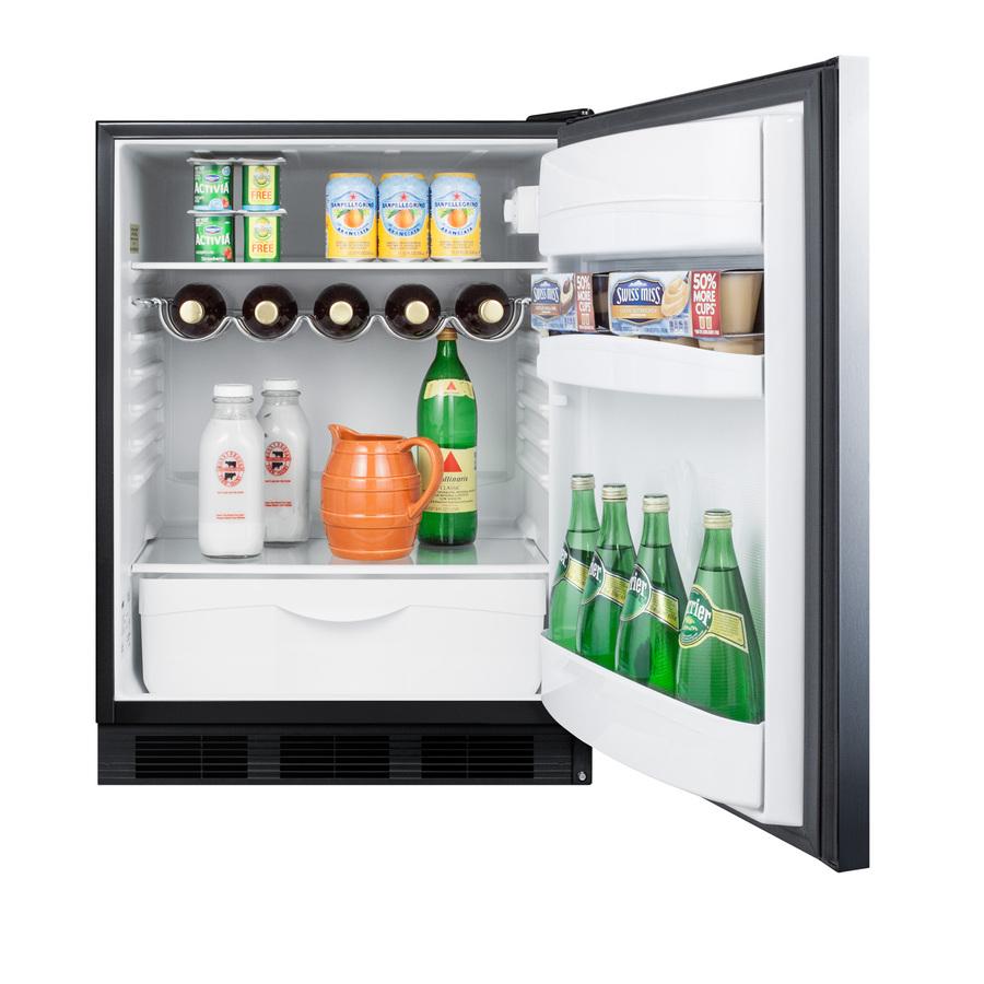 Summit FF63BKSSHHADA 24" Wide All-Refrigerator, Ada Compliant