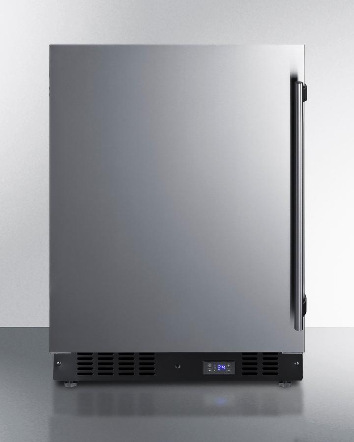 Summit SCFF53BSSIMLHD 24" Wide Built-In All-Freezer With Icemaker