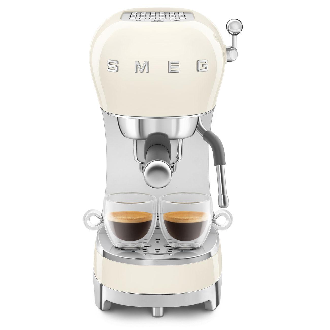 Smeg ECF02CRUS Espresso Coffee Machine Cream Ecf02Crus