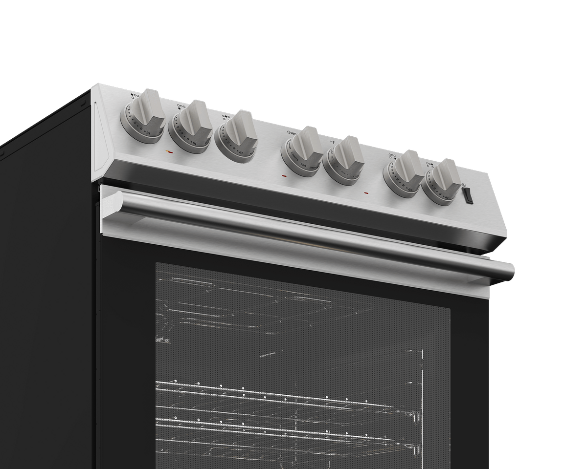 Blomberg Appliances BERU30524SS 30" Electric Slide-In Range With 5.2 Cu Ft Self Cleaning Convection Oven
