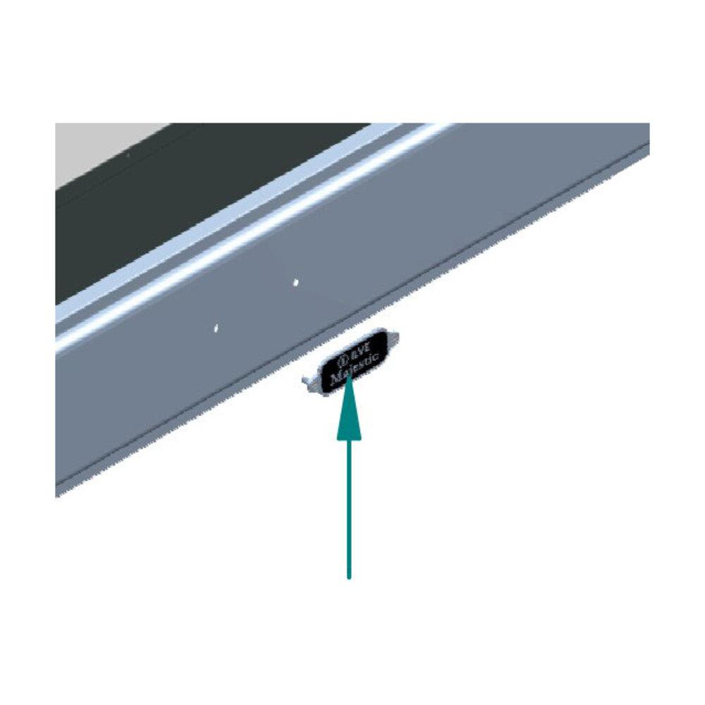 Ilve EA6827001000016 Ilve Parts Ea6827001000016 Ilve Majestic Plate, In Brass