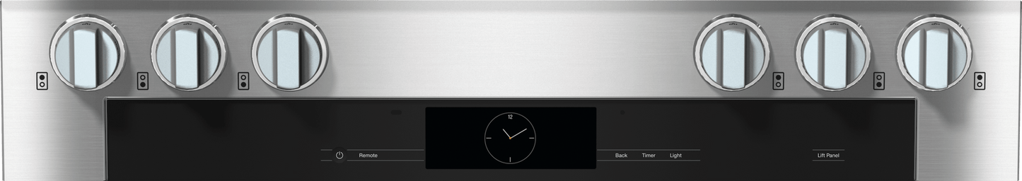 Miele HR19343LPDF Hr 1934-3 Lp Df Clean Touch Steel - 36" Range Dual Fuel Model With M Touch Controls