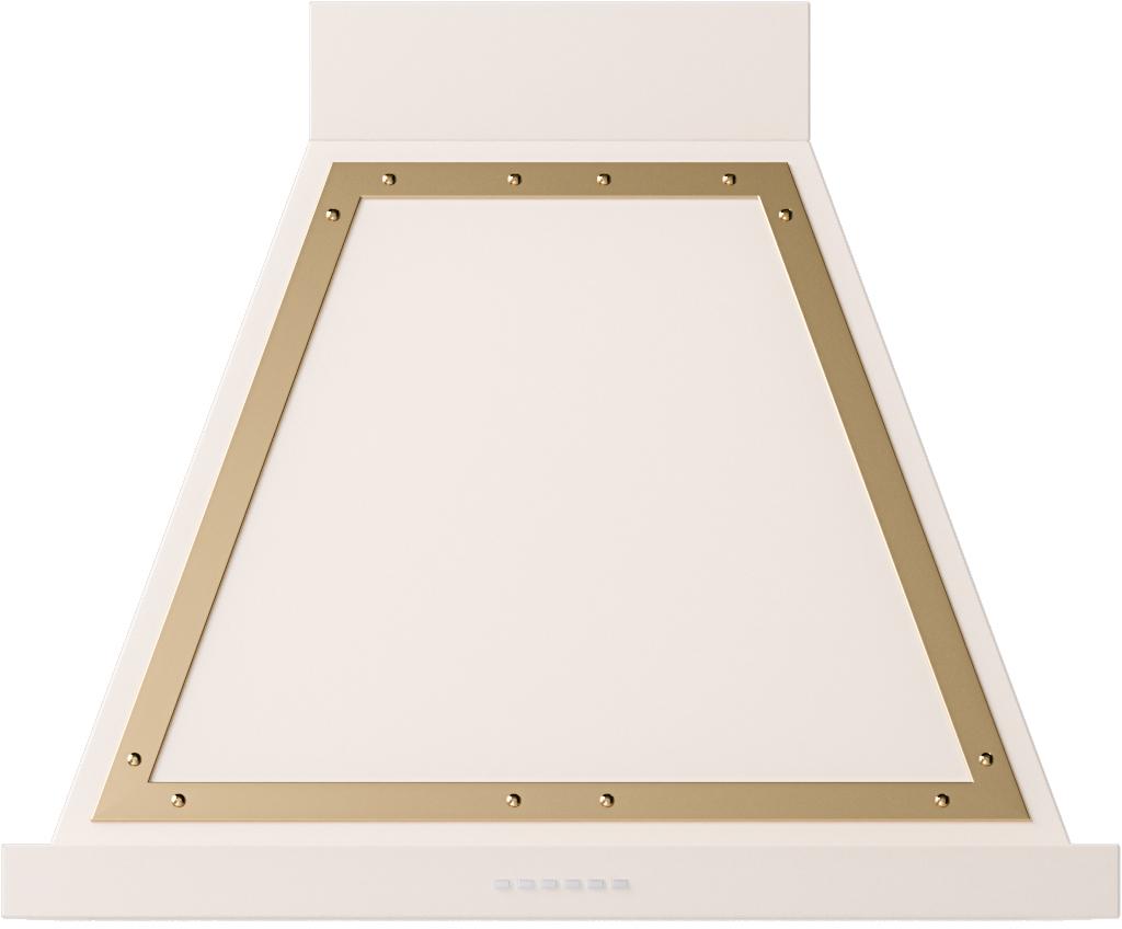 Ilve UANB30AWG Ilve Uanb30Awg Nostalgie 30" Hood In Antique White With Brass Trim