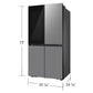 Samsung RF29DB9750QLAA Bespoke 4-Door Flex™ Refrigerator (29 Cu. Ft.) With Beverage Zone™ And Auto Open Door In Stainless Steel