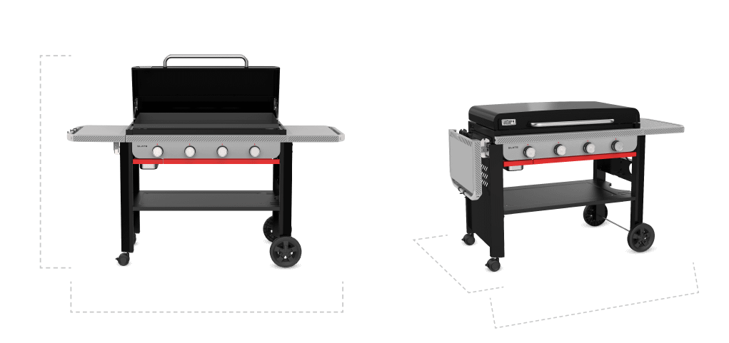 Weber 1502036 Slate® 36" Rust-Resistant Griddle (Liquid Propane) - Black