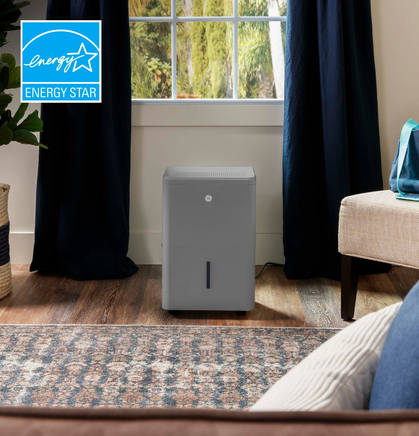 Ge Appliances APYR50LC Ge® Energy Star® 50 Pint Portable Dehumidifier With Built-In Pump And Smart Dry For Wet Spaces