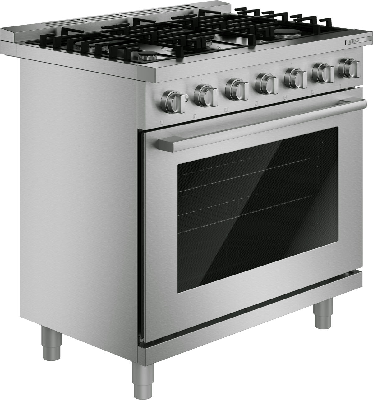 Bosch HGS5657UC 500 Series, Gas Freestanding Range, 36'', Stainless Steel