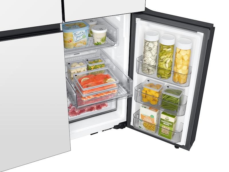 Samsung RF29DB960012AA Bespoke 4-Door Flex&#8482; Refrigerator (29 Cu. Ft.) With Beverage Center&#8482; In White Glass - (With Customizable Door Panel Colors)