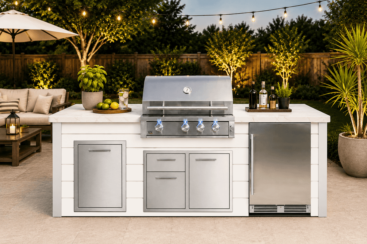 Xo Appliance XOGOK32XLTV1WH 32In Xlt Grill White Outdoor Kitchen Island
