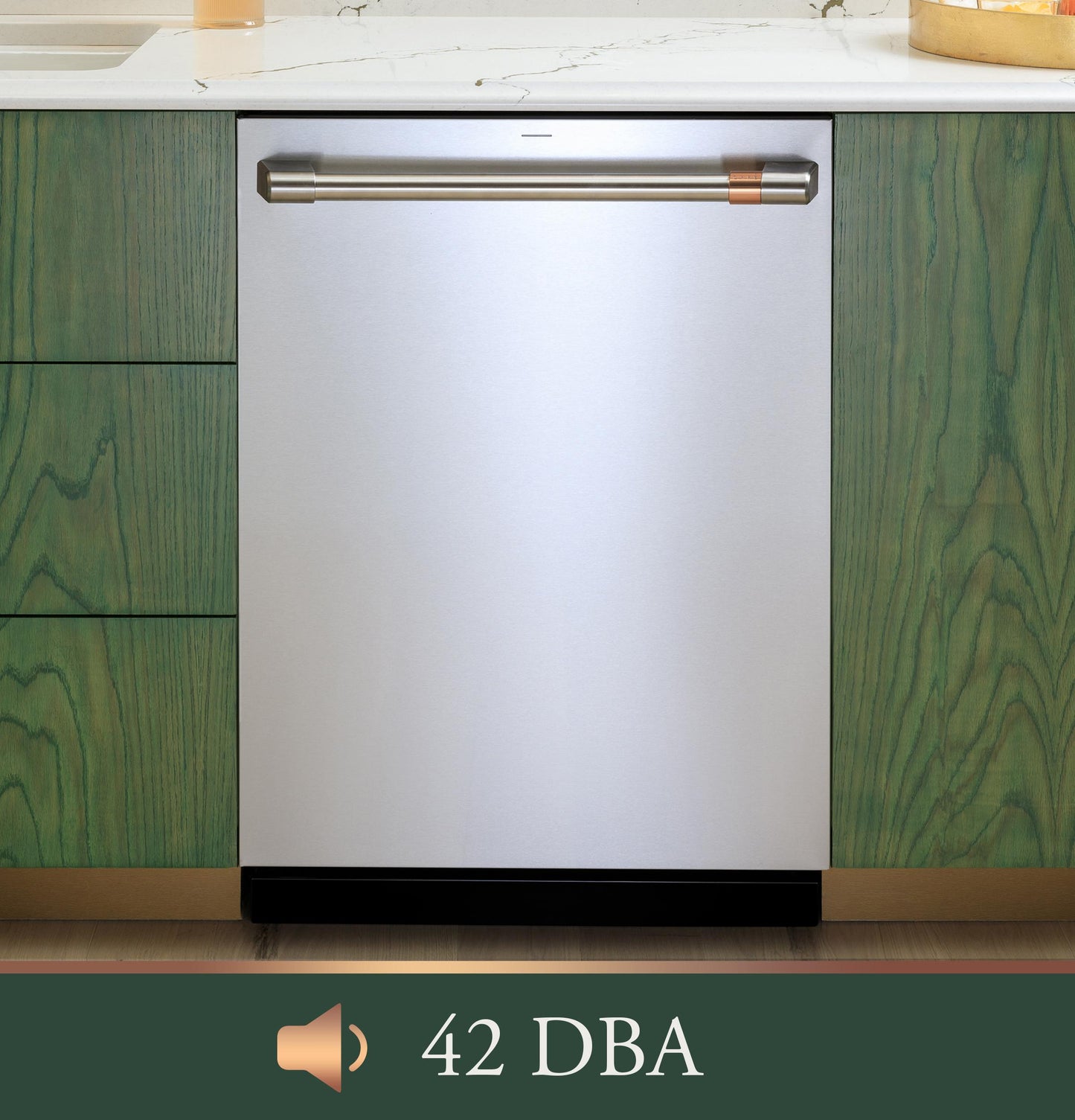 Cafe CDT828P2VS1 Café&#8482; Customfit Energy Star Stainless Interior Smart Dishwasher With Ultra Wash & Dry, 42 Dba