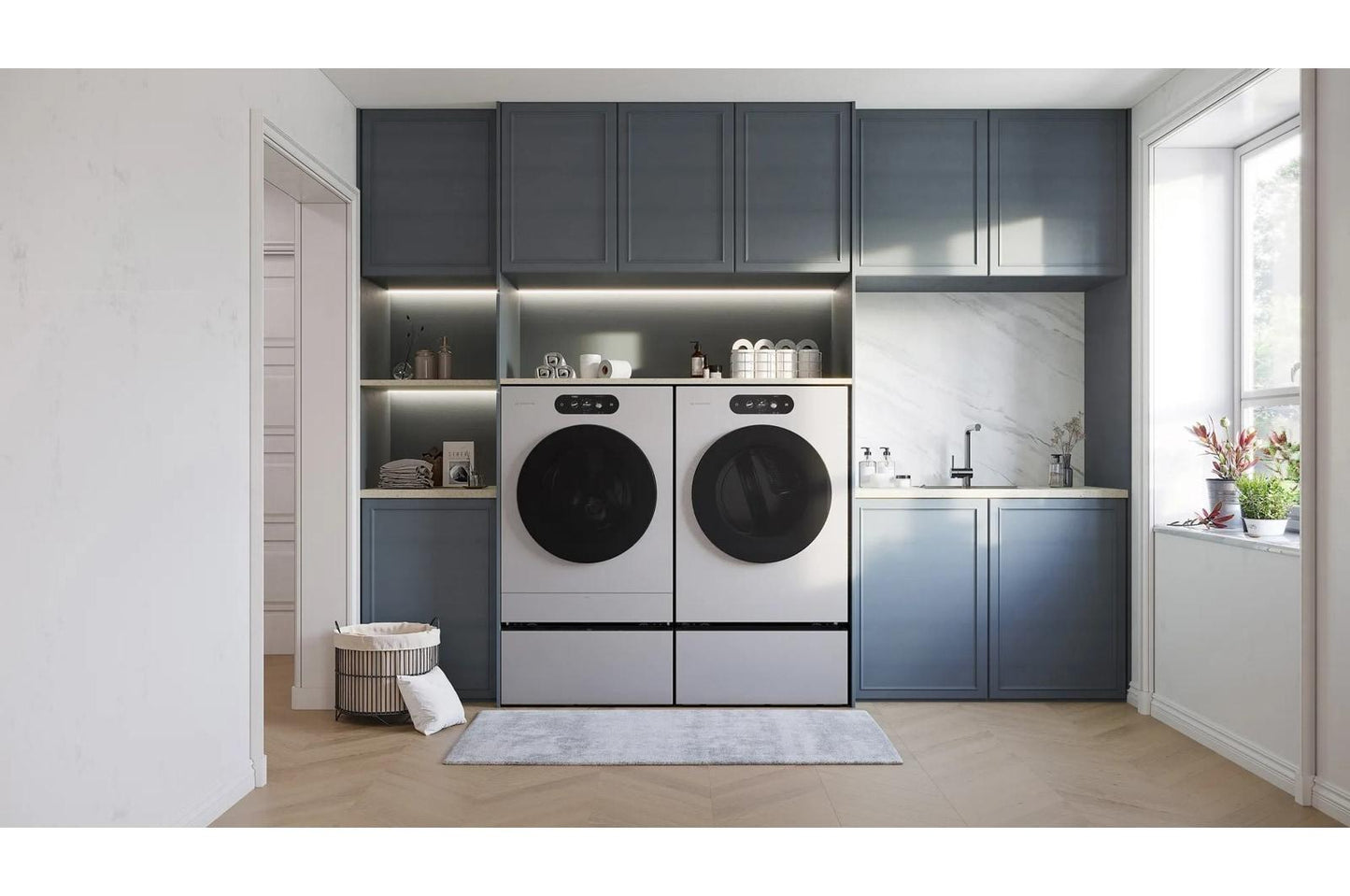 Lg WM9900HSA Lg Signature 5.8 Cu. Ft. Mega Capacity Smart Front Load Washer With Built-In Intelligence, Turbowash® 360(Degree), Ezdispense® And Touch Lcd Control