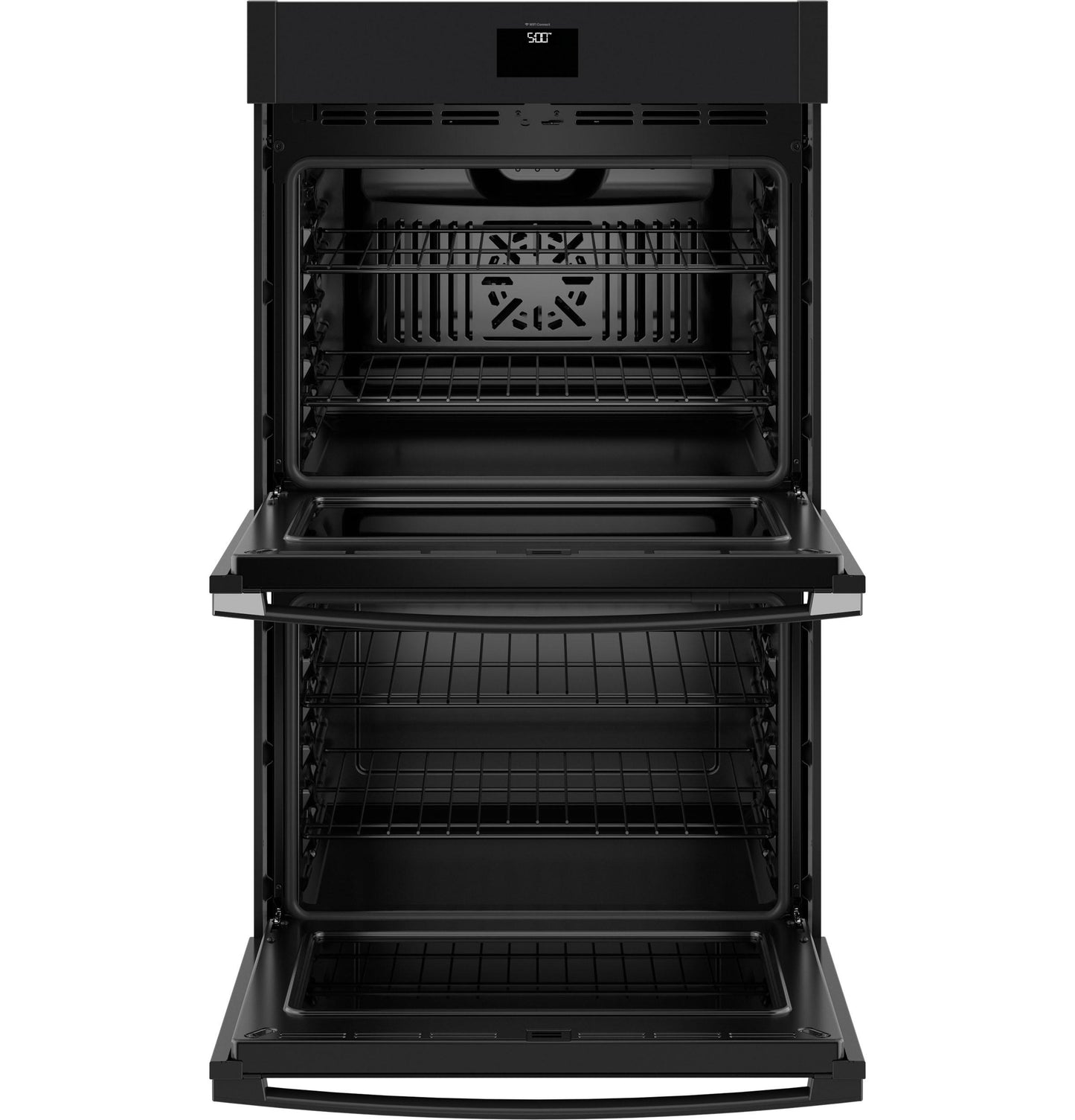 Ge Appliances JTD5000DVBB Ge® 30" Smart Built-In Self-Clean Convection Double Wall Oven With No Preheat Air Fry