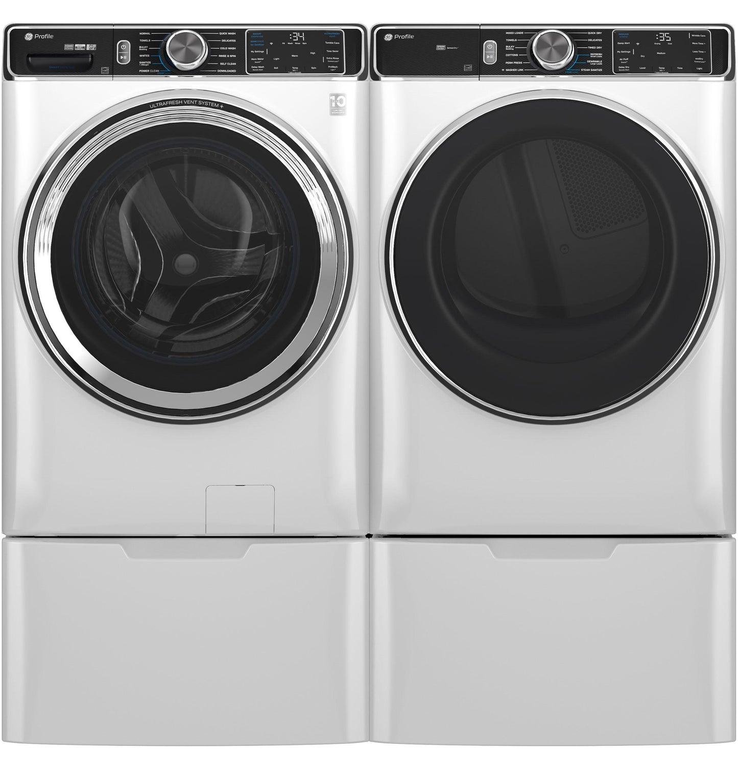 Ge Appliances PFW870SSVWW Ge Profile&#8482; 5.3 Cu. Ft. Capacity Smart Front Load Energy Star® Washer With Ultrafresh&#8482; Vent System+ With Odorblock&#8482;