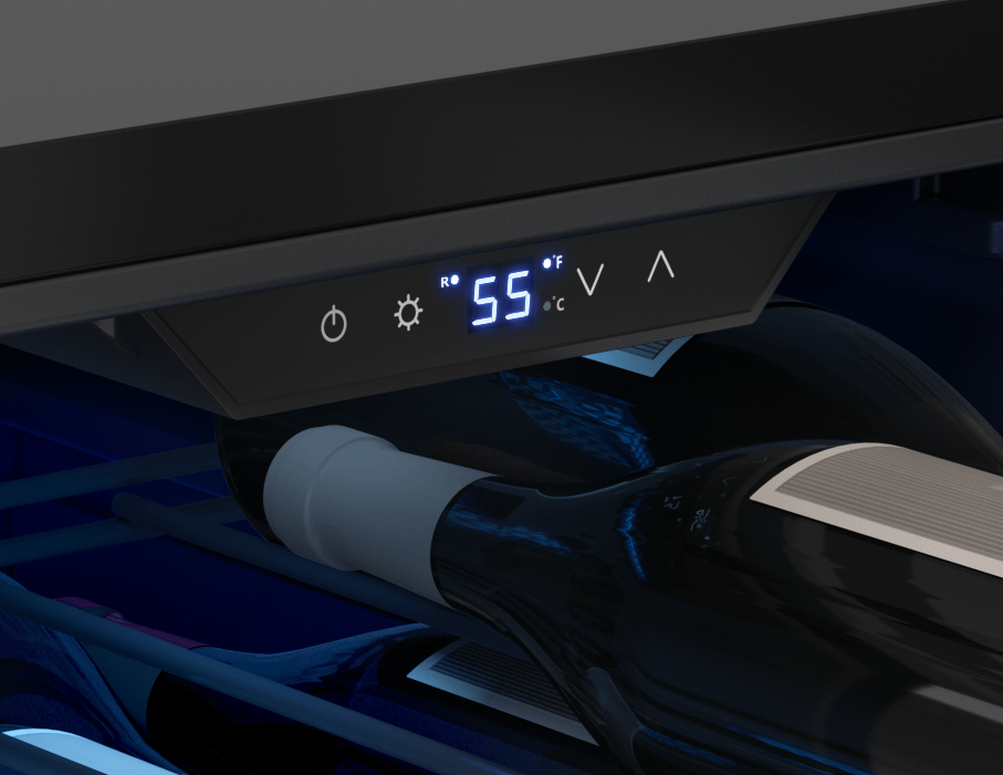 Zephyr BWN15C01AG Brisas Wine Cooler, 15In Uc, Ss+Gls, Rvs Dr, 1Z