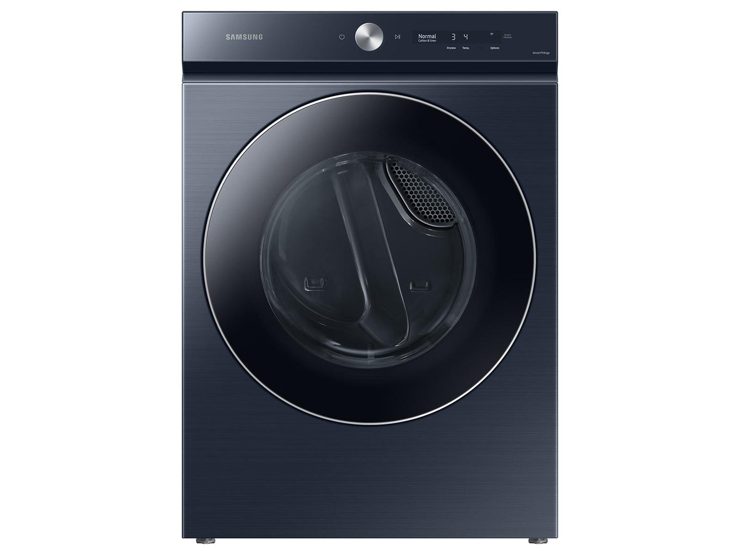 Samsung F1657832568289 Bespoke Ultra Capacity Ai Front Load Washer And Gas Dryer In Brushed Navy