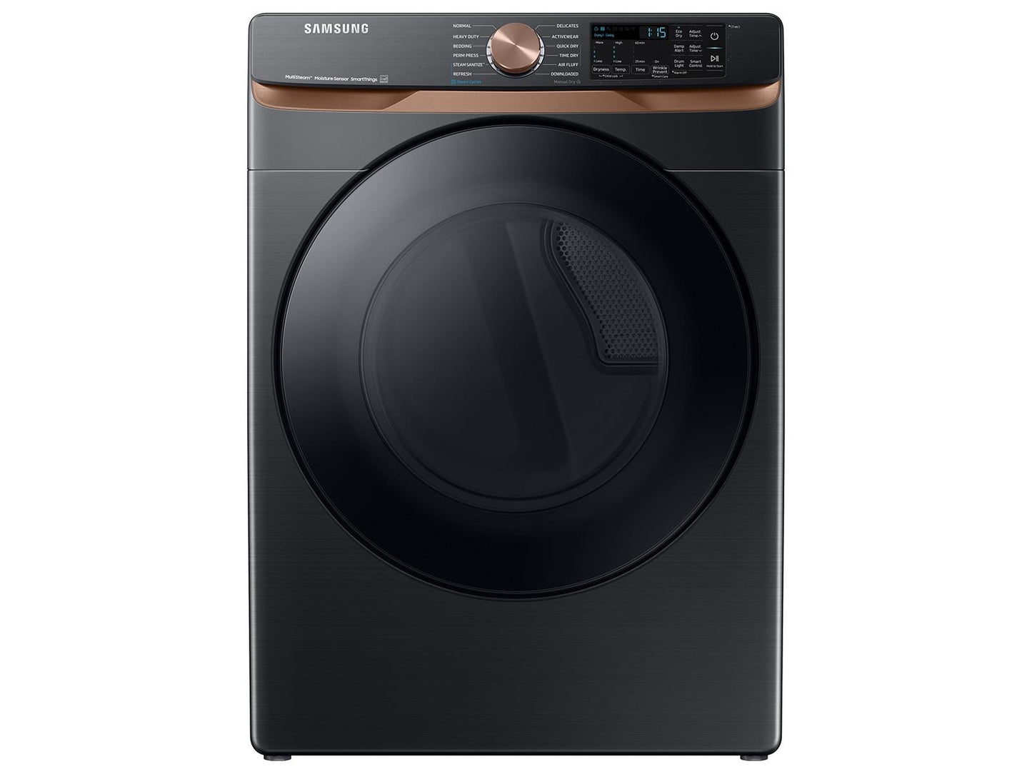 Samsung F1668783396714 Extra Large Capacity Smart Front Load Washer And Electric Dryer Set With Super Speed Wash, Steam Sanitize+, And Sensor Dry In Brushed Black