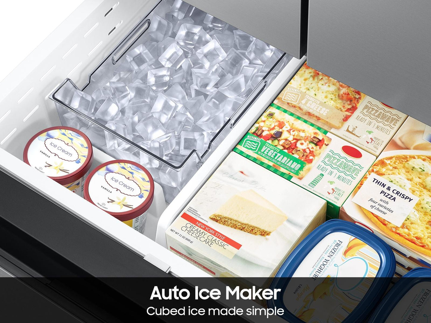 Samsung RF32CG5D00SR Bespoke Ai 3-Door French Door Mega Capacity Auto Ice Maker 32 Cu. Ft.