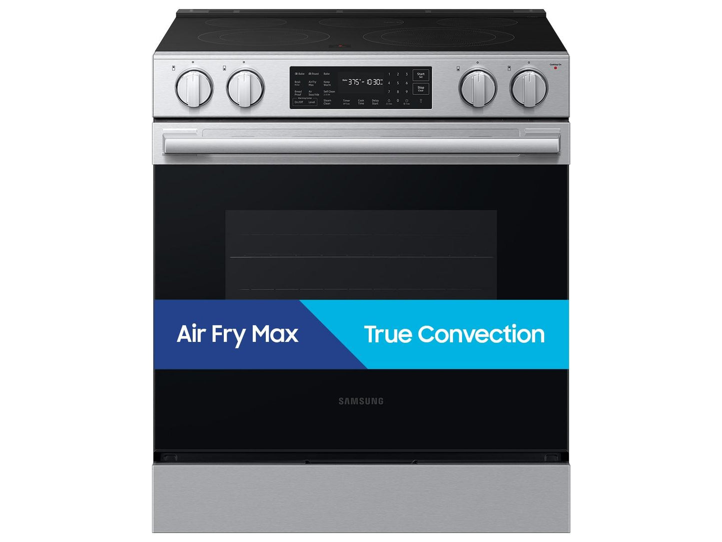Samsung NSE80H63XRAA Bespoke Smart Slide-In Electric Range Pro Style Design Air Fry Max True Convection