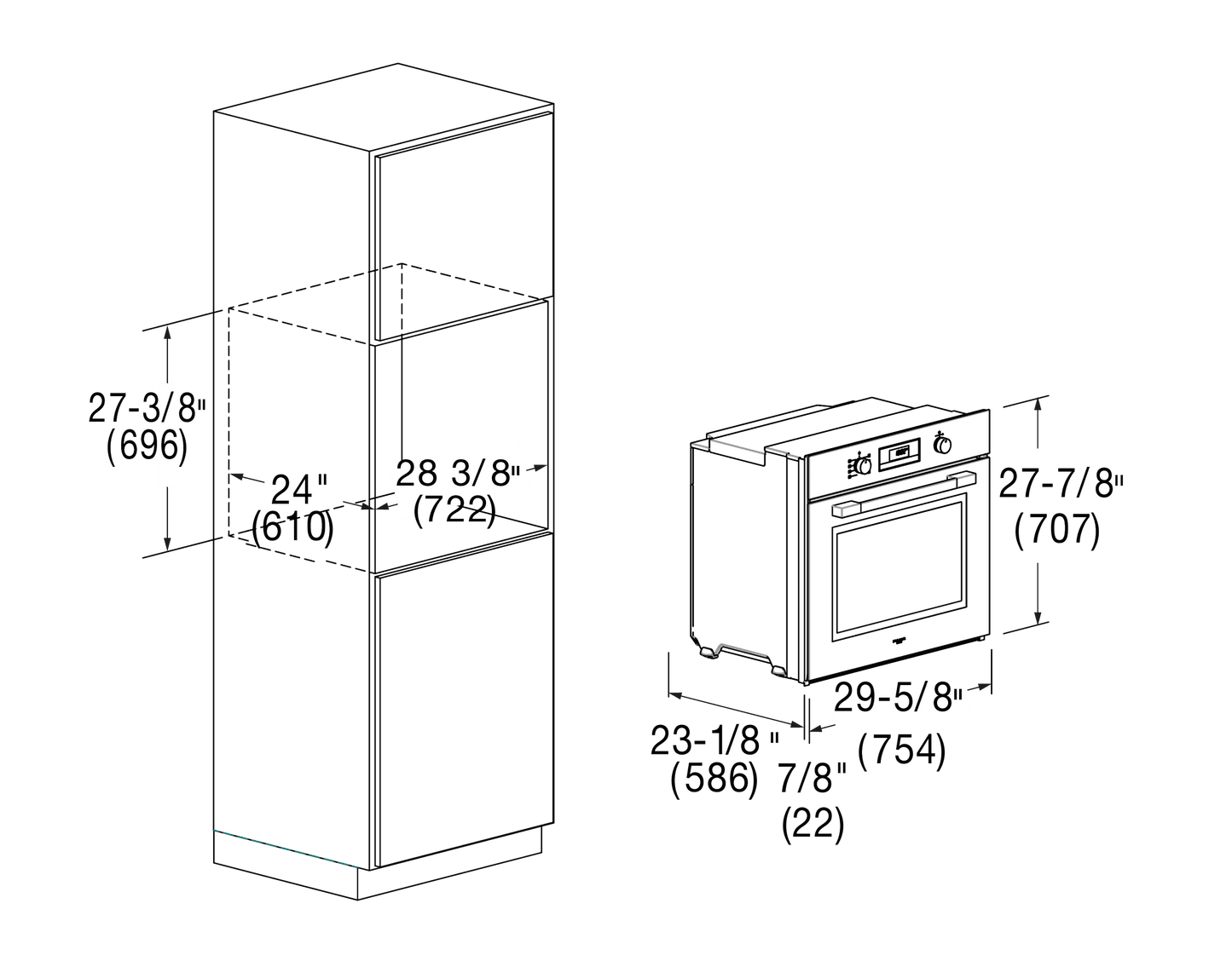 Fulgor Milano F4MSP30S1 30" Self-Clean Oven