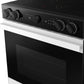 Samsung NSE6DB870012 Bespoke 6.3 Cu. Ft. Smart Slide-In Electric Range With Smart Oven Camera & Illuminated Precision Knobs In White Glass