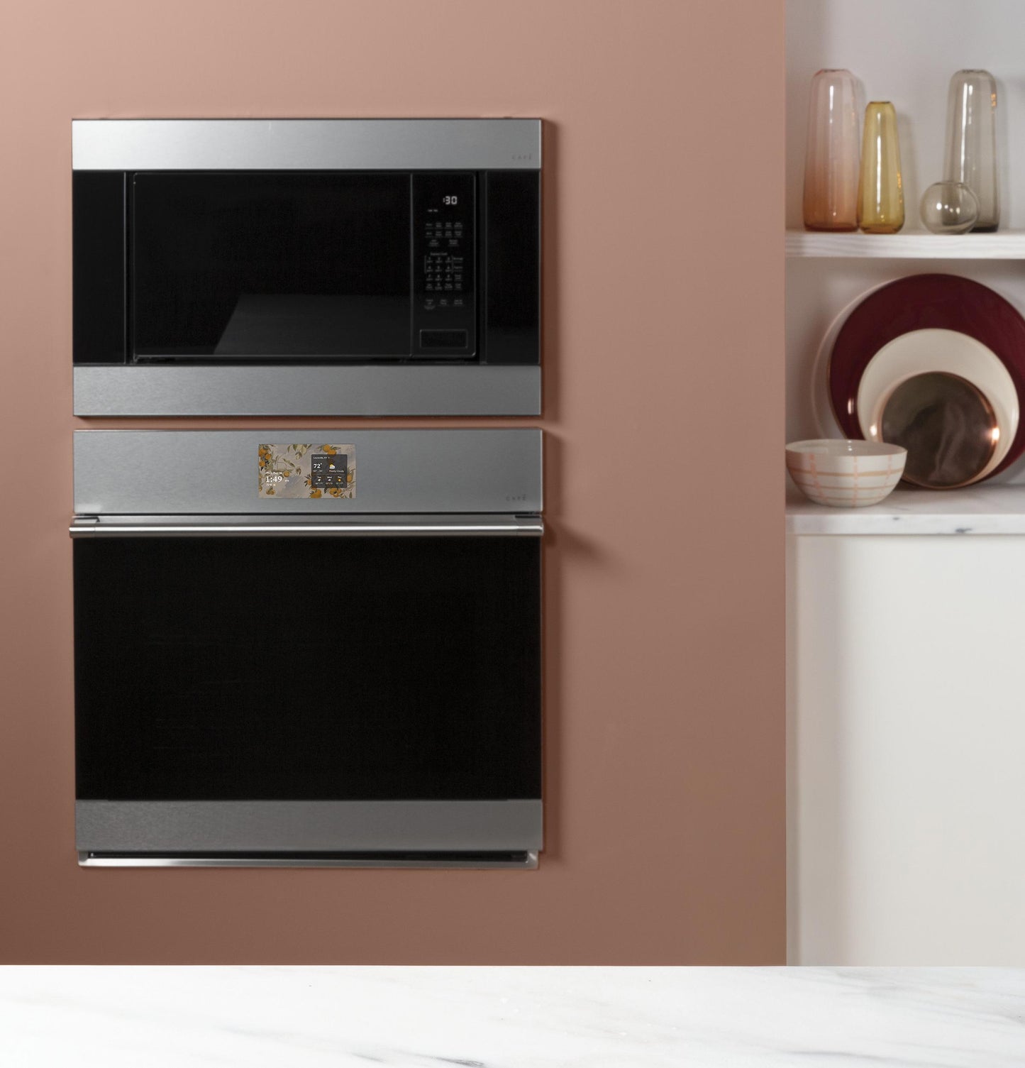 Cafe CTS70DM2ZS5 Café™ 30" Smart Single Wall Oven With Convection In Platinum Glass