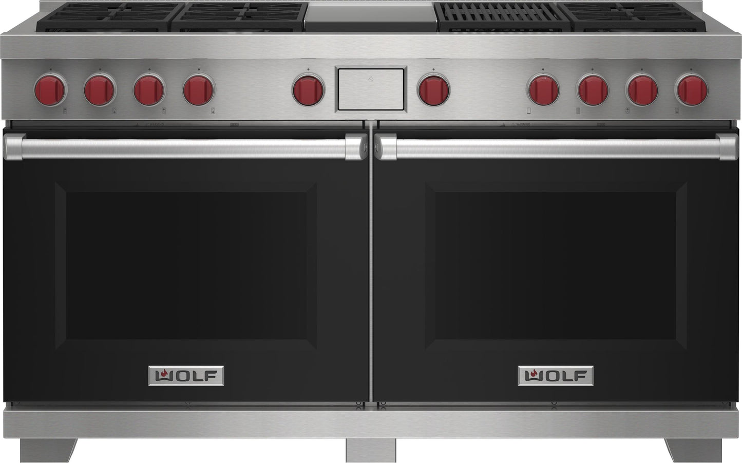 Wolf DF60650CGWHP 60" Dual Fuel Range - 6 Burners, Infrared Charbroiler And Infrared Griddle