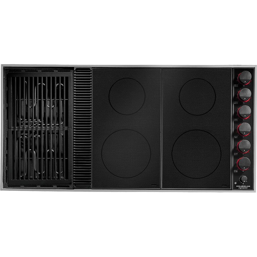 Jennair CVEX4370B 43" Expressions™ Collection Modular Electric Downdraft Cooktop