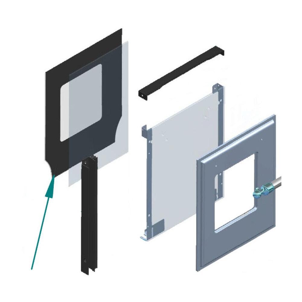 Ilve EA7814021110000 Ilve Parts Ea7814021110000 Inside Door Glass For Uov 30 E3 (A/504/87/17)