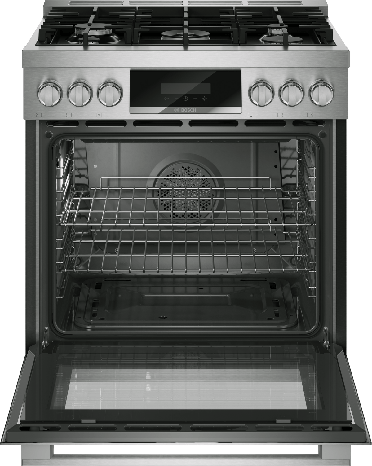 Bosch HGS8057UC 800 Series, Gas Industrial Range, 30'', Stainless Steel