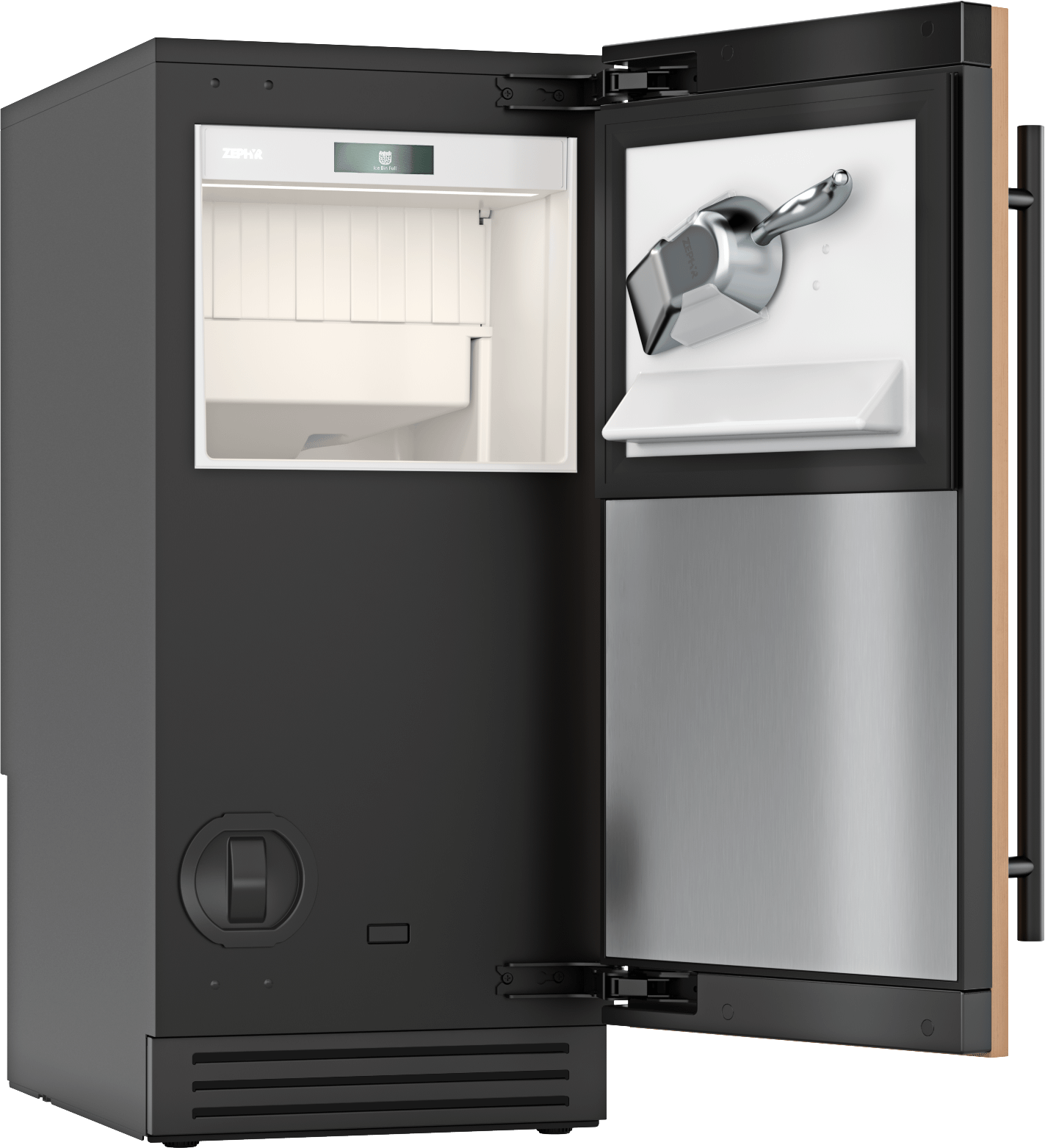 Zephyr PRCG15P0AP Presrv™ Gourmet Clear Ice Machine, 15In Uc, W/Pump, Panel Ready