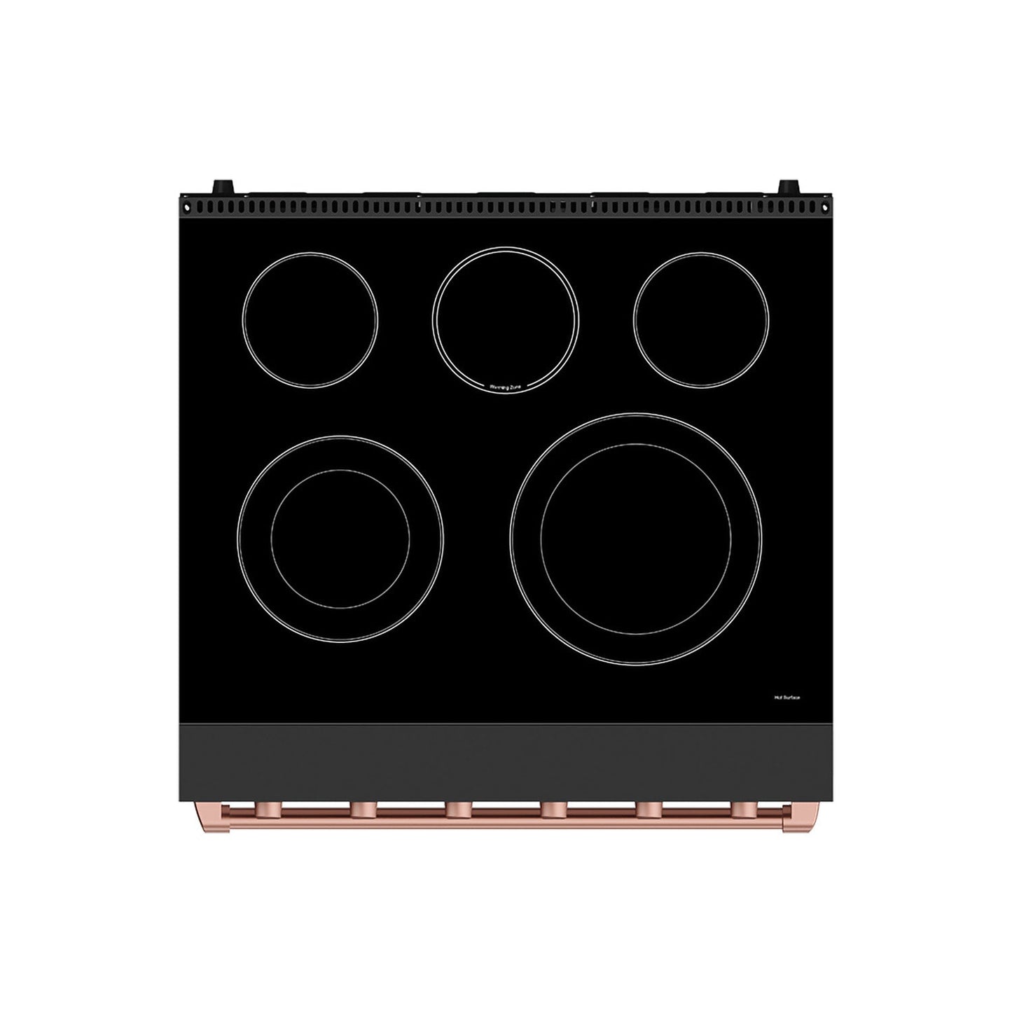 Thor Kitchen RSE30PBRSG 30 Inch Professional Electric Range With Precision Knob Control In Black And Rose Gold Gordon Ramsay Series