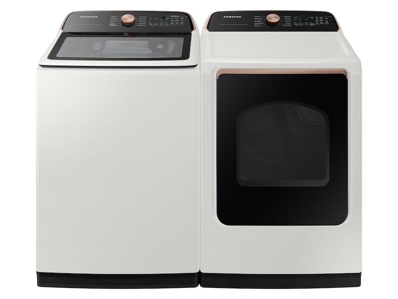 Samsung DVG55CG7500E 7.4 Cu. Ft. Smart Gas Dryer With Steam Sanitize+ In Ivory