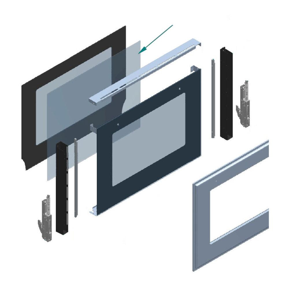 Ilve EA7814029110000 Ilve Parts Ea7814029110000 Intermediate Door Glass Of Uov 76 E3 Oven Doors