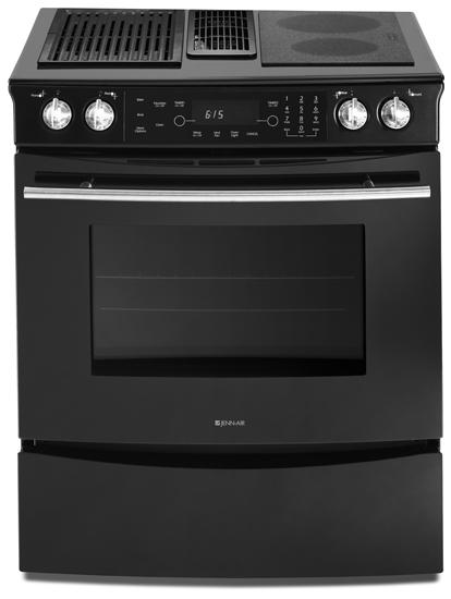 Jennair JES9750BAB Downdraft Slide-In Electric Range