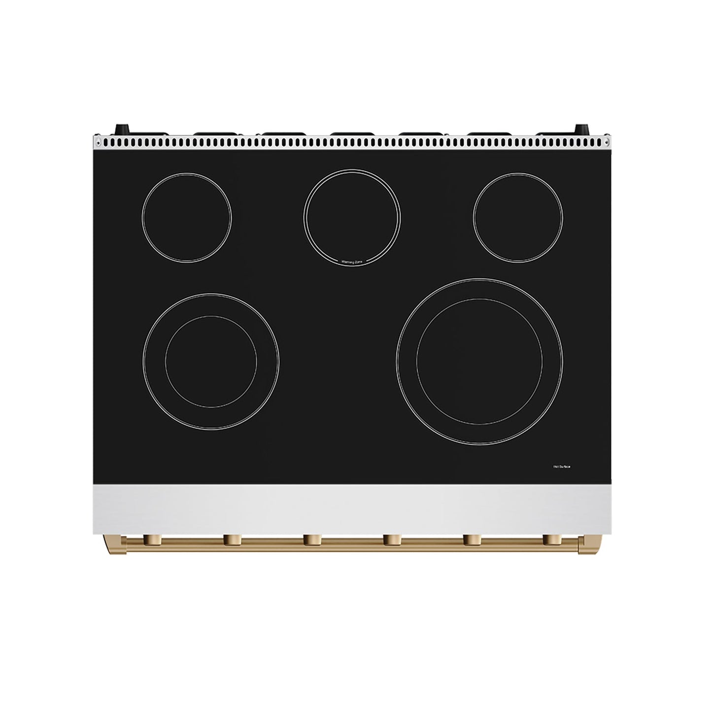 Thor Kitchen RSE36PBRZ 36 Inch Professional Electric Range In Stainless Steel/Bronze Gordon Ramsay Series