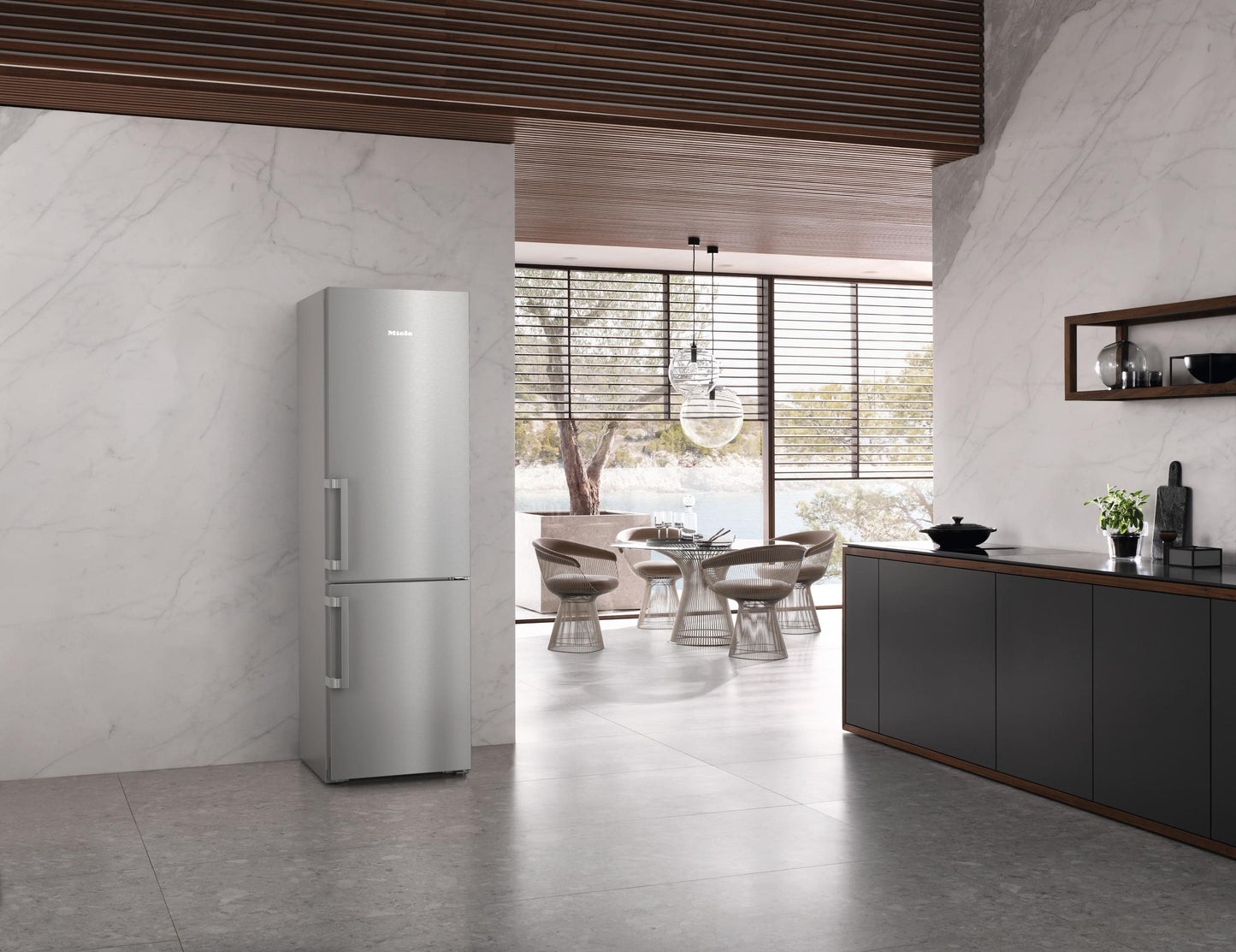 Miele KFN4799DDENA Kfn 4799 Dde Na Stainless Steel/Cleansteel - Freestanding Fridge-Freezer With Dailyfresh, Nofrost, And Icemaker For Fresh Ice Cubes Any Time.
