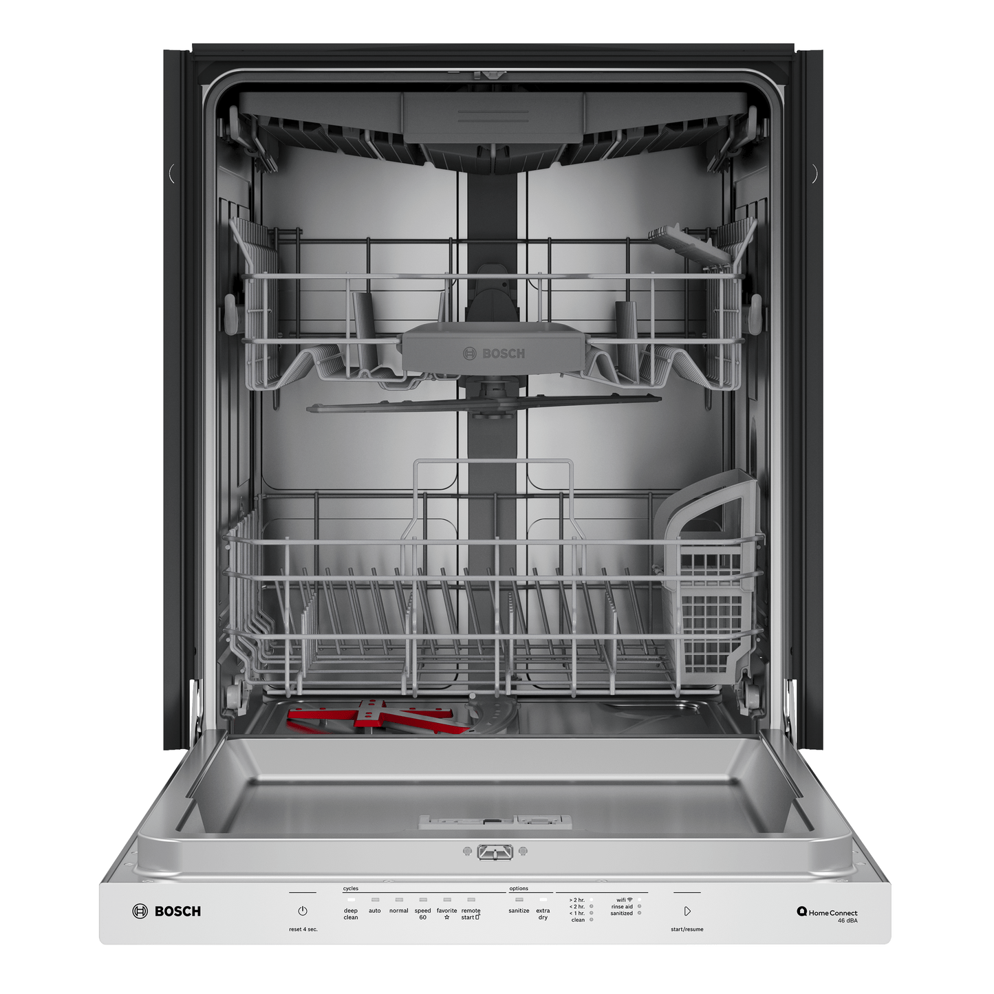 Bosch SHP53EM5N 300 Series, Built-Under Dishwasher, 24'', Brushed Steel Anti-Fingerprint