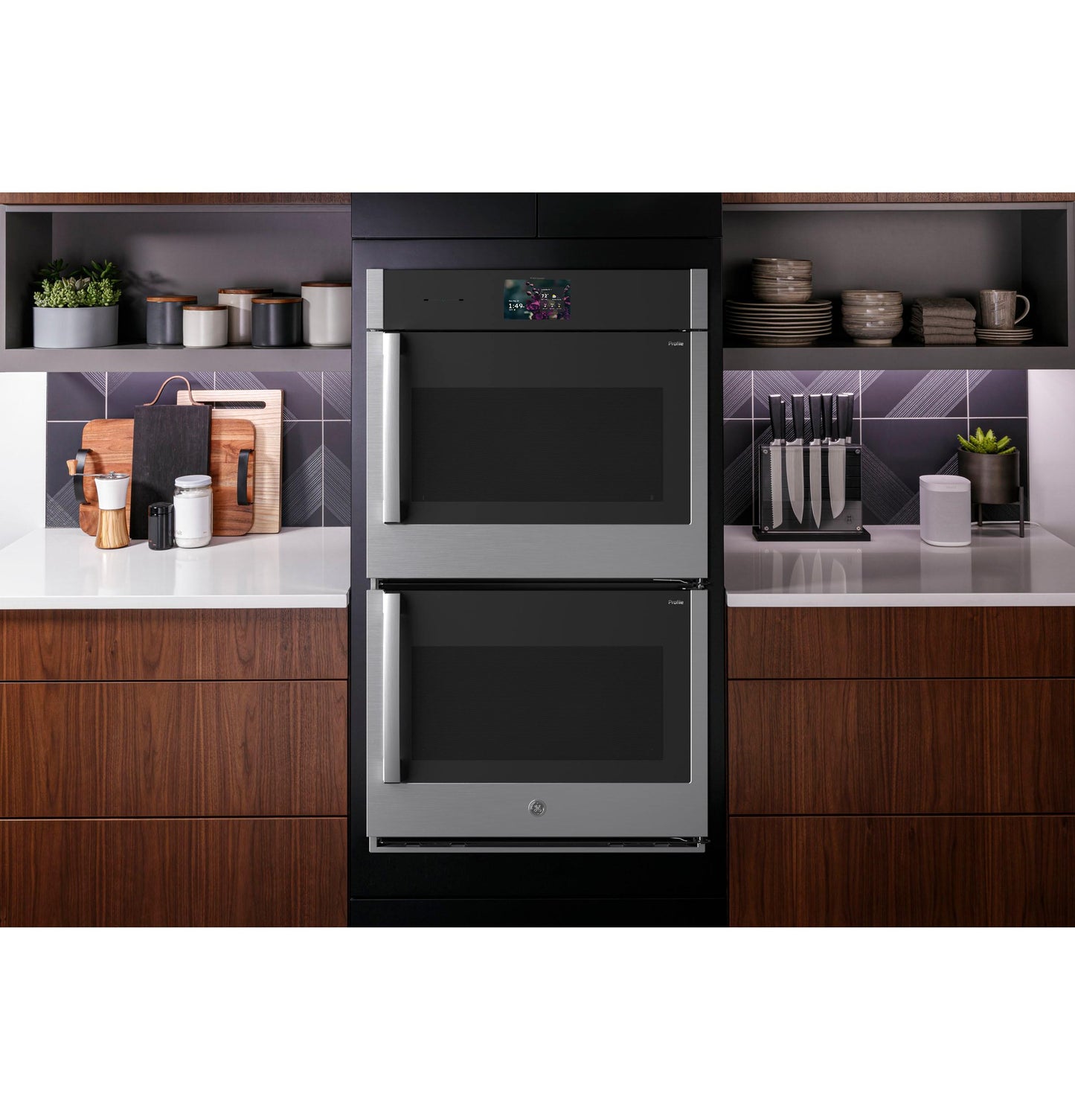 Ge Appliances PTD700RSZSS Ge Profile™ 30" Smart Built-In Convection Double Wall Oven With Right-Hand Side-Swing Doors