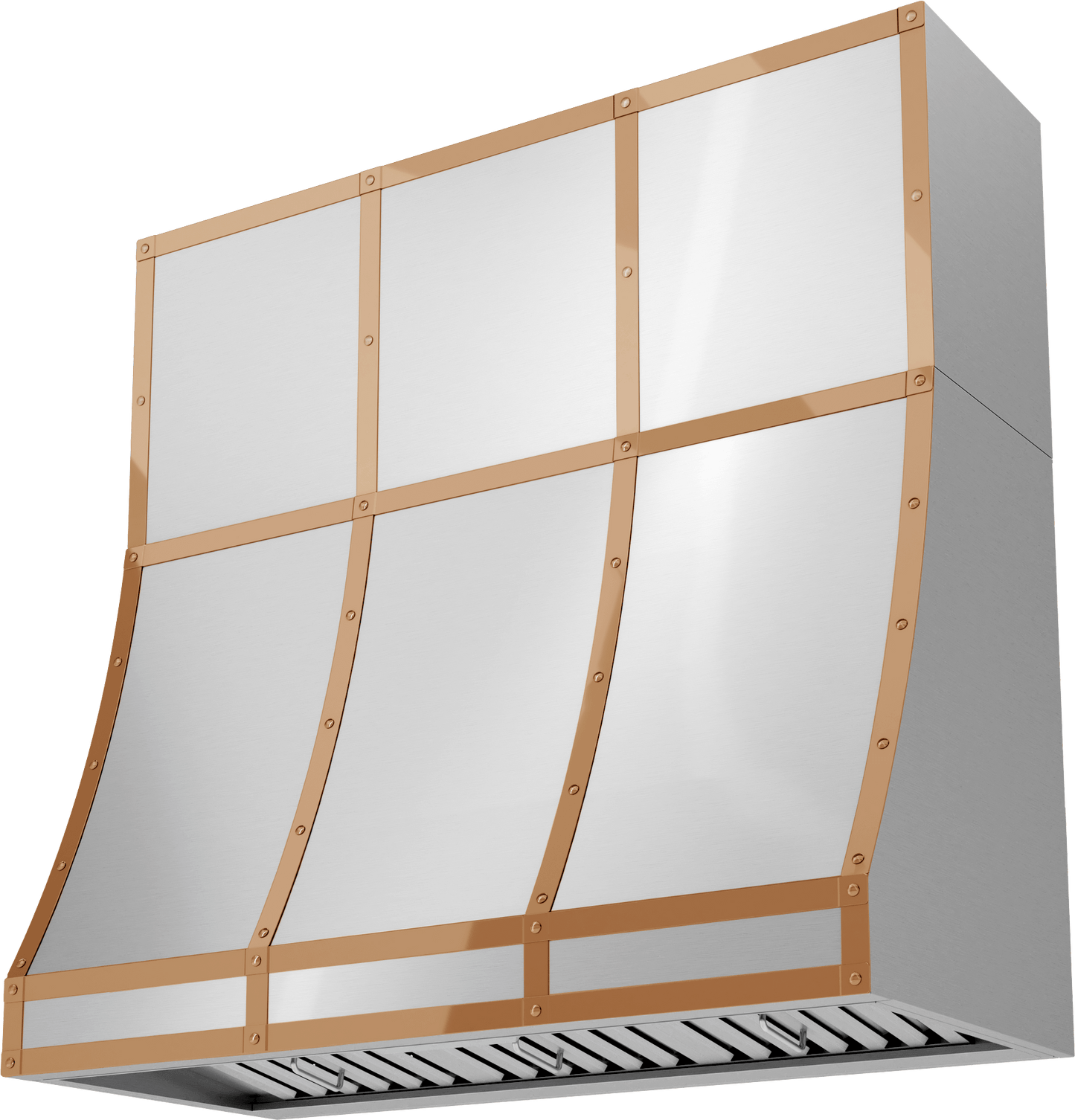 Zephyr BKDC14818APC Duct Cover Banding Kit, 48In X 18In, Polished Copper Finish