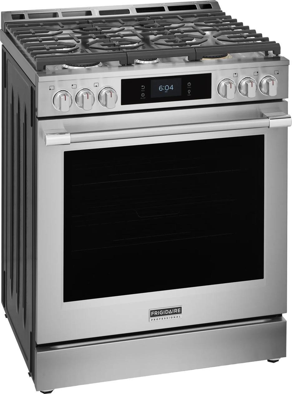 Frigidaire PCFG3085BF 30" Gas Range With Stone-Baked Pizza